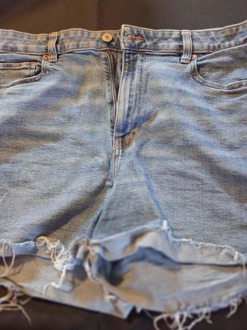 American Eagle Outfitters Light Blue Relaxed Denim Shorts